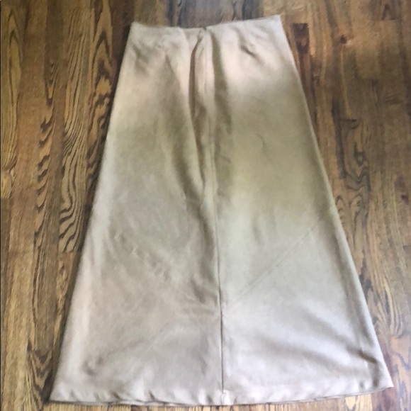 Worthington Faux Suede Skirt 12 Camel-Brown - Picture 3 of 3